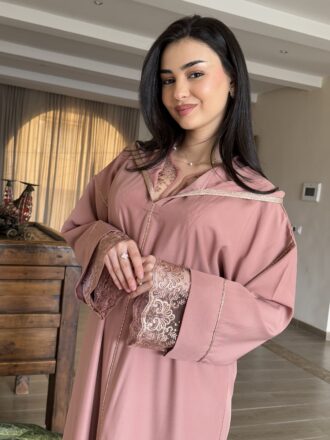 ⚜️Jellaba dentella bois de rose ⚜️